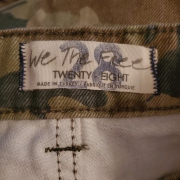 Free People High Rise Camo Pants 28 NWT - Picture 6 of 6